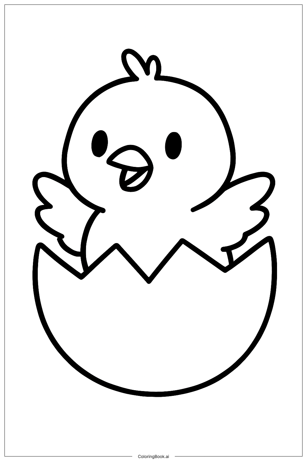  부활절 병아리 부화 알 색칠공부 페이지 