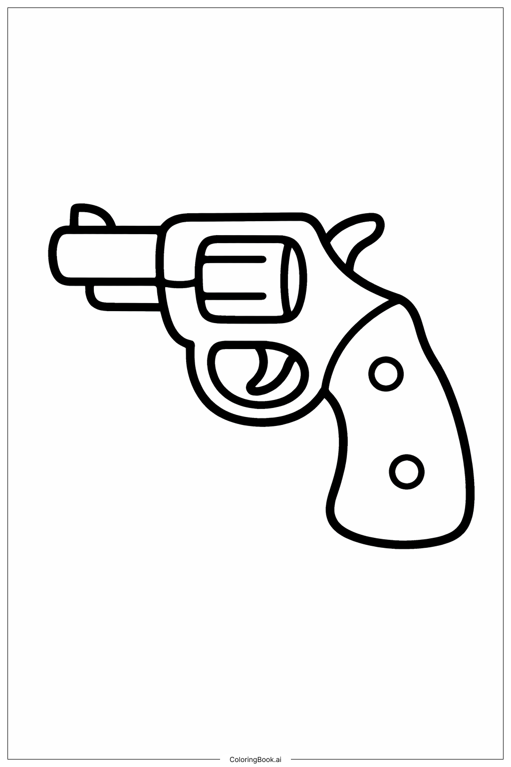  Page de coloriage Pistolet à prise facile 