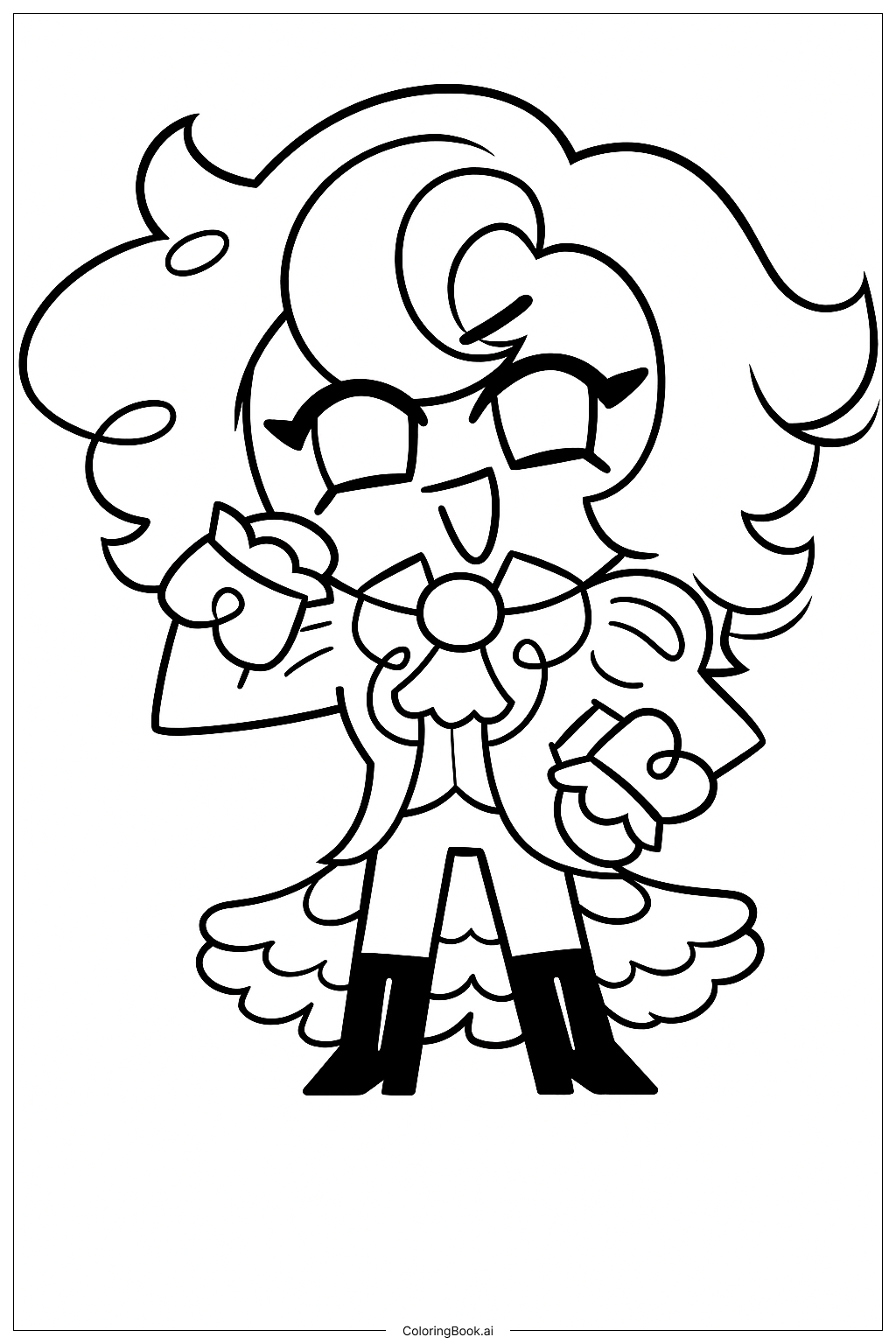  Bumbleberry Cookie Coloring Page 