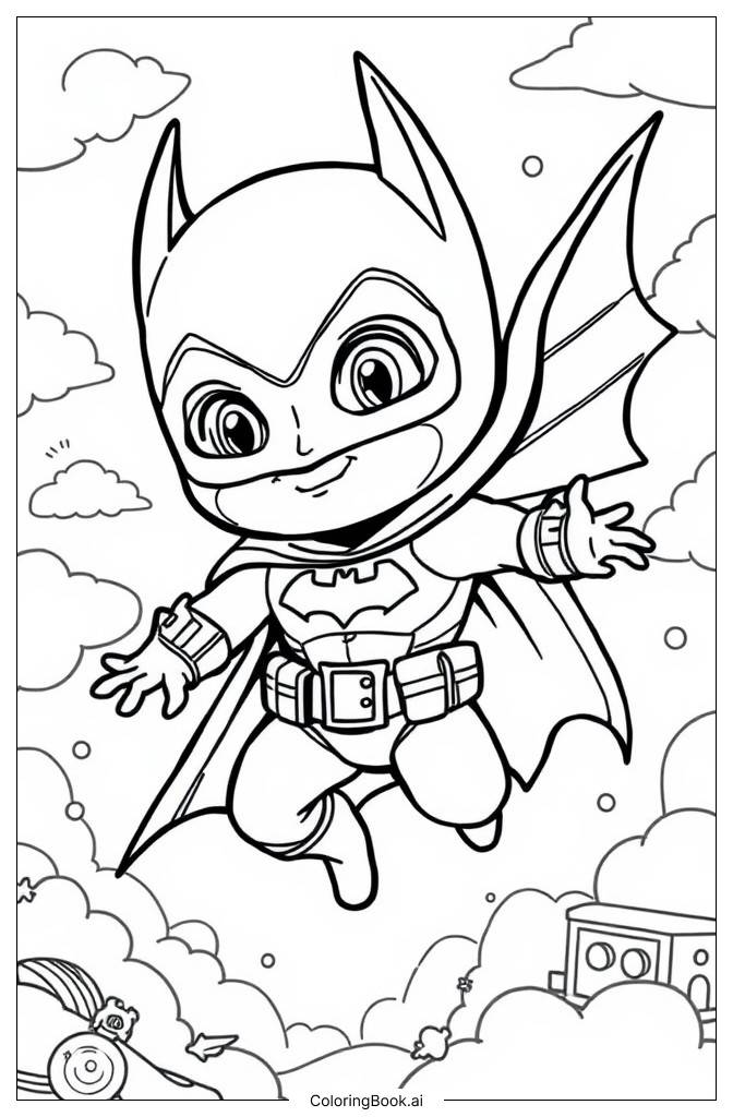  Cute Batman Coloring Page 