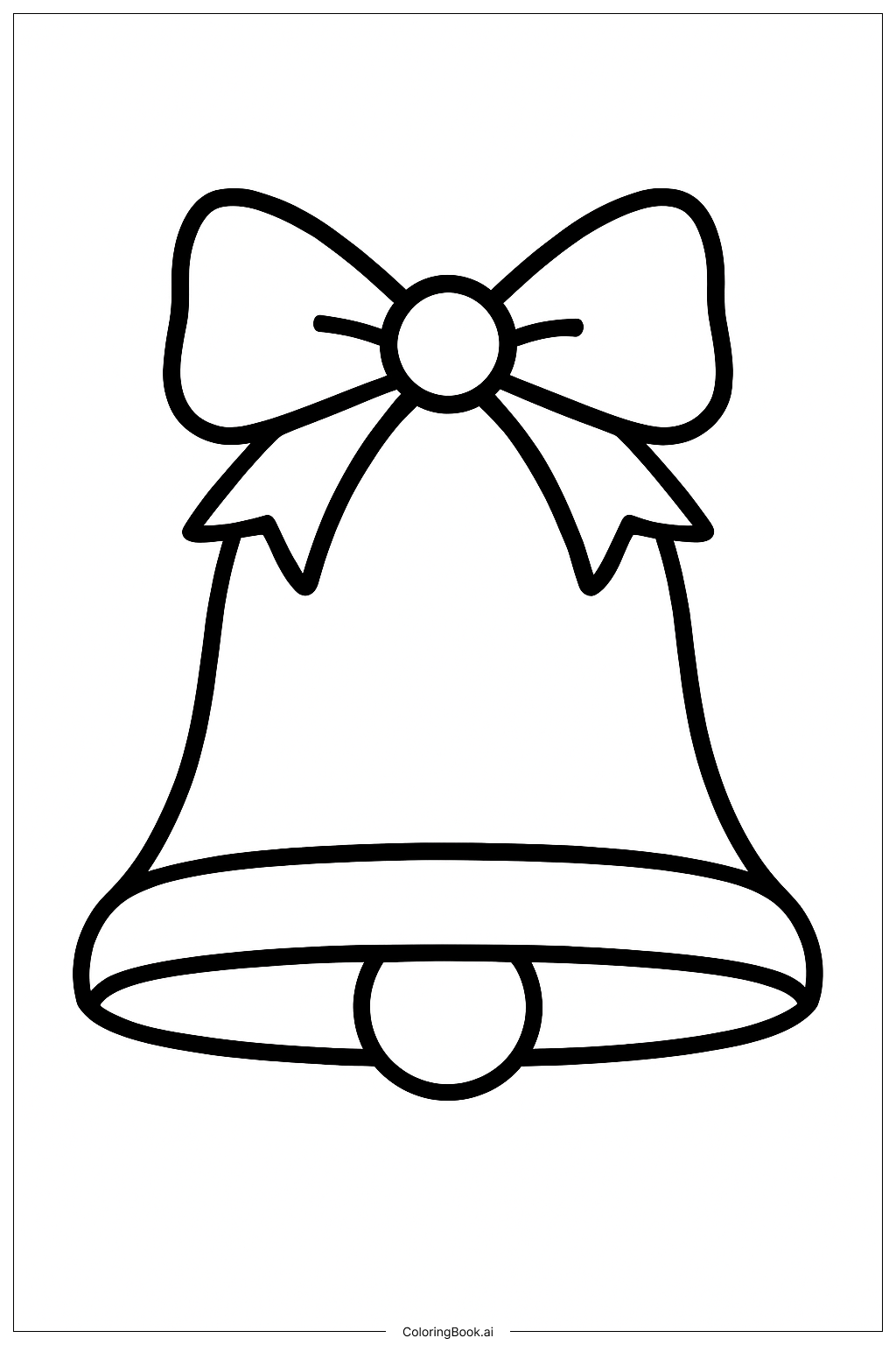  즐거운 대림절 종 색칠공부 페이지 