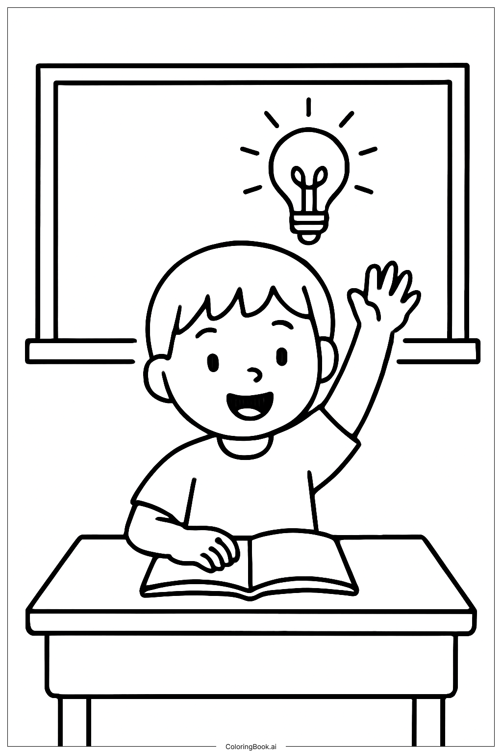 Epiphany In The Classroom Coloring Page