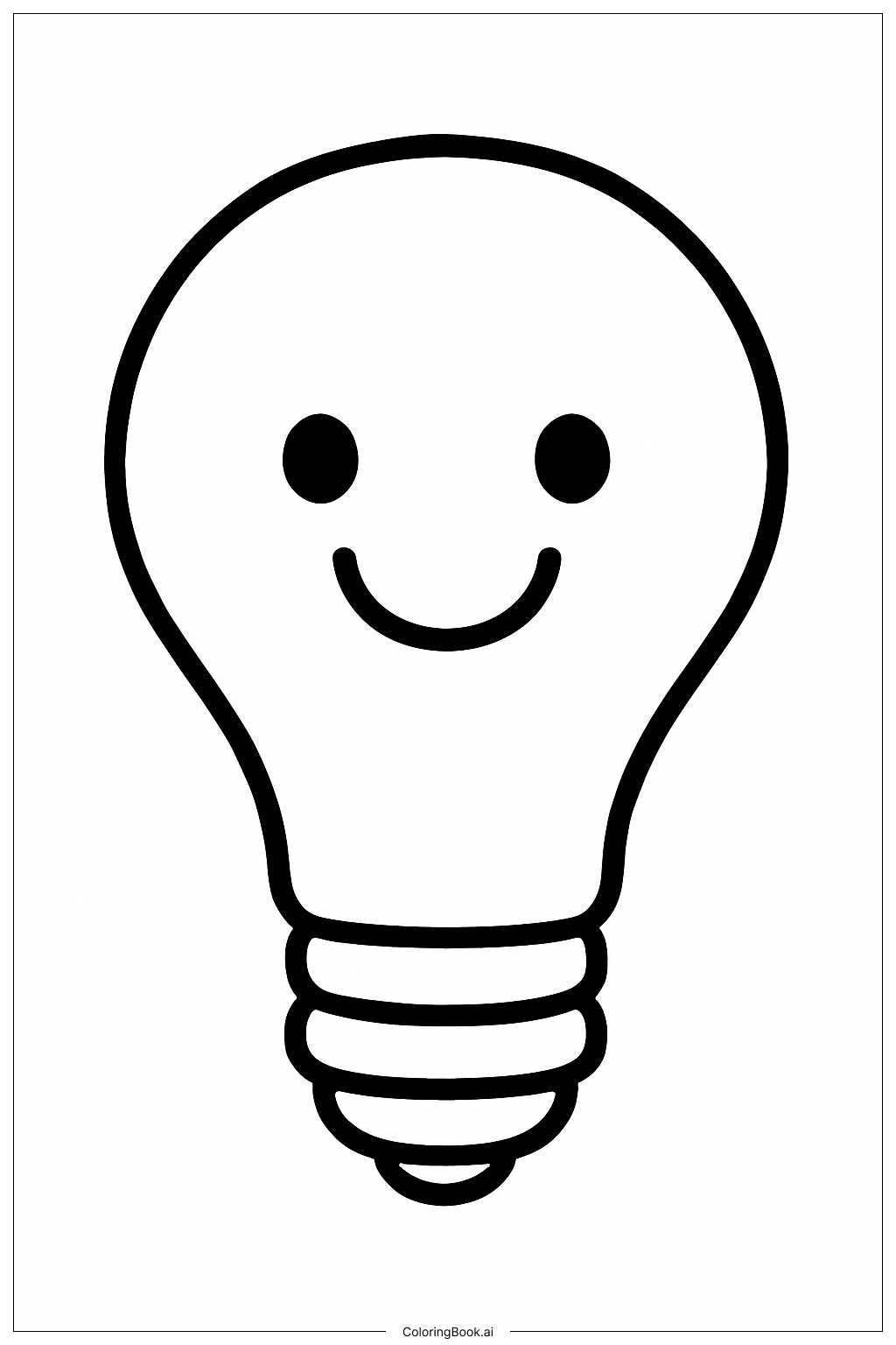 Epiphany Lightbulb Coloring Page