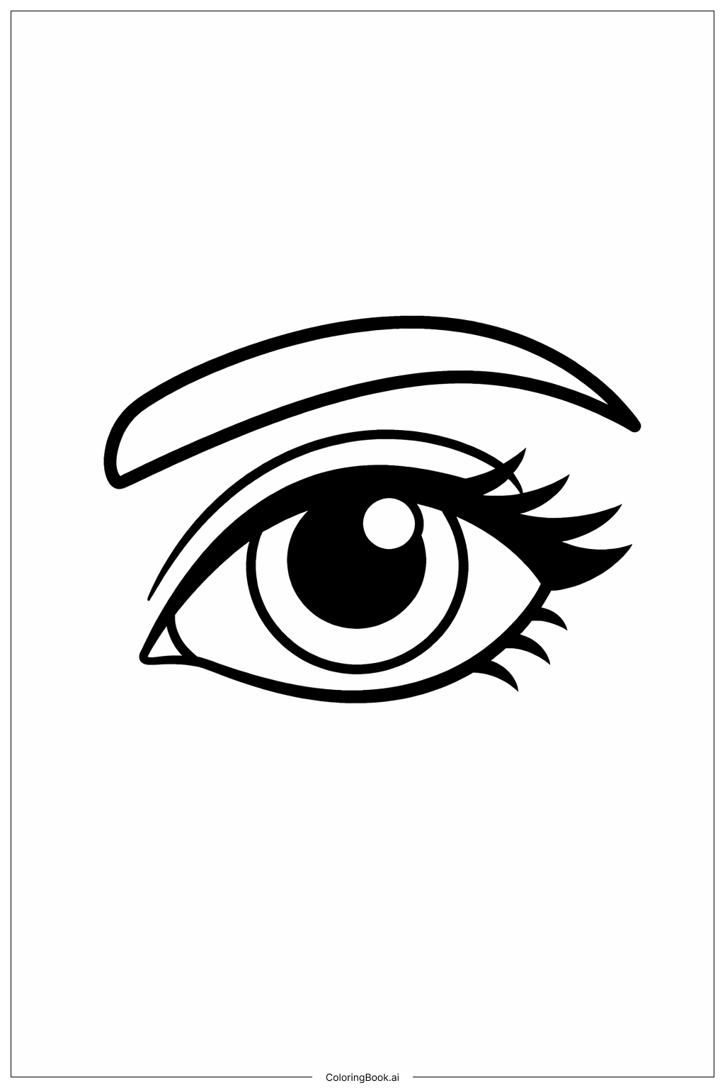  Eye Coloring Page 