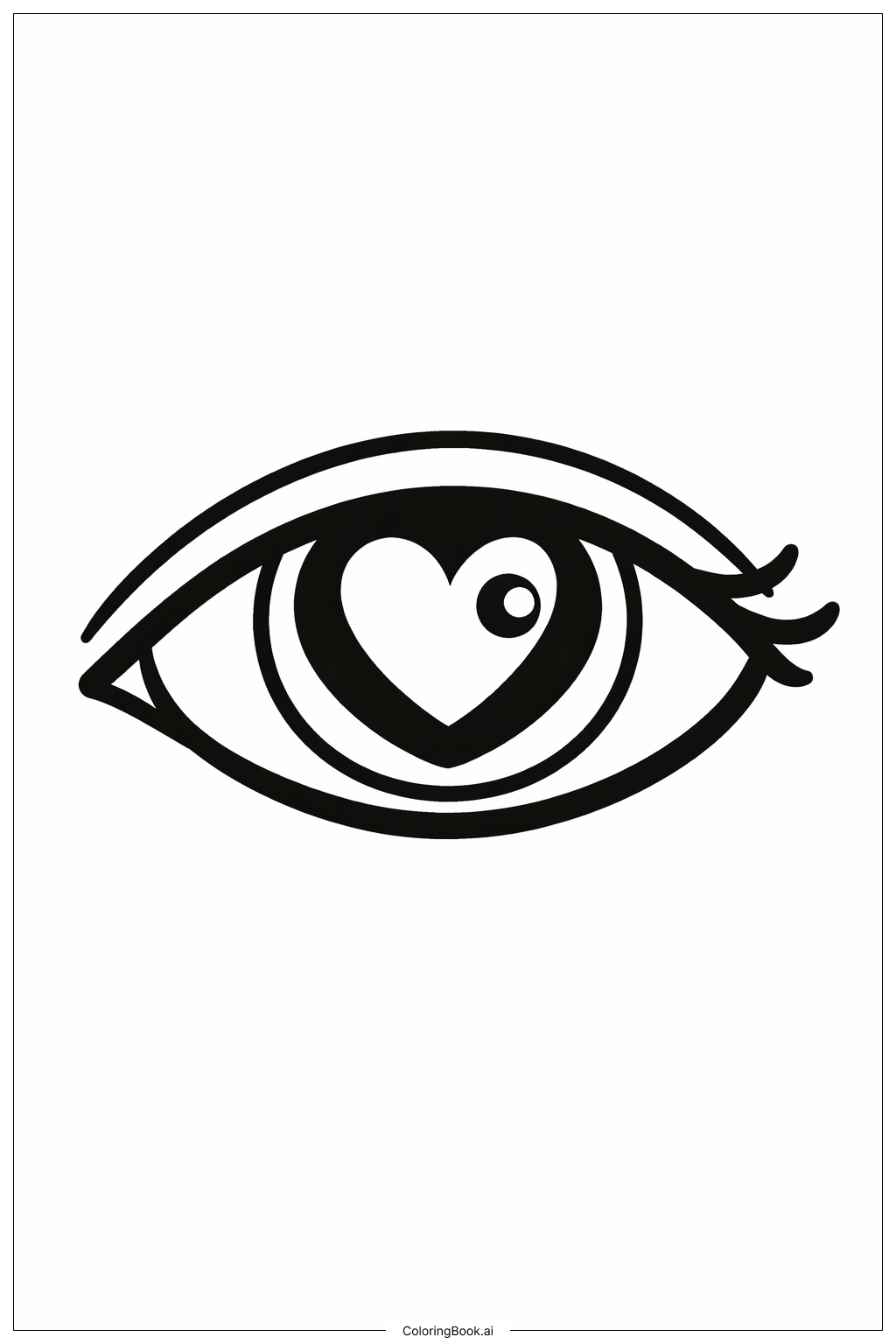 Eye With Heart Pupil