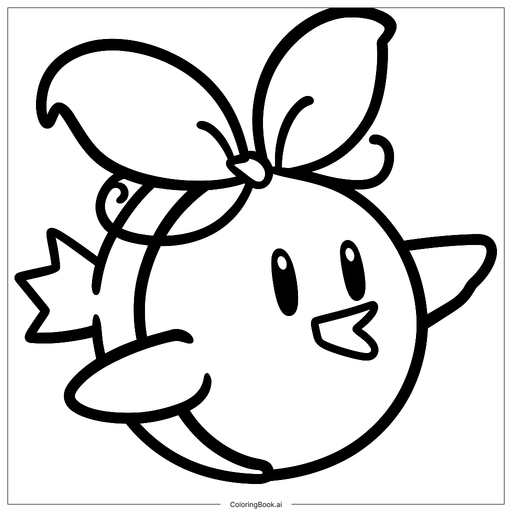  Blueberry Bird Coloring Page 
