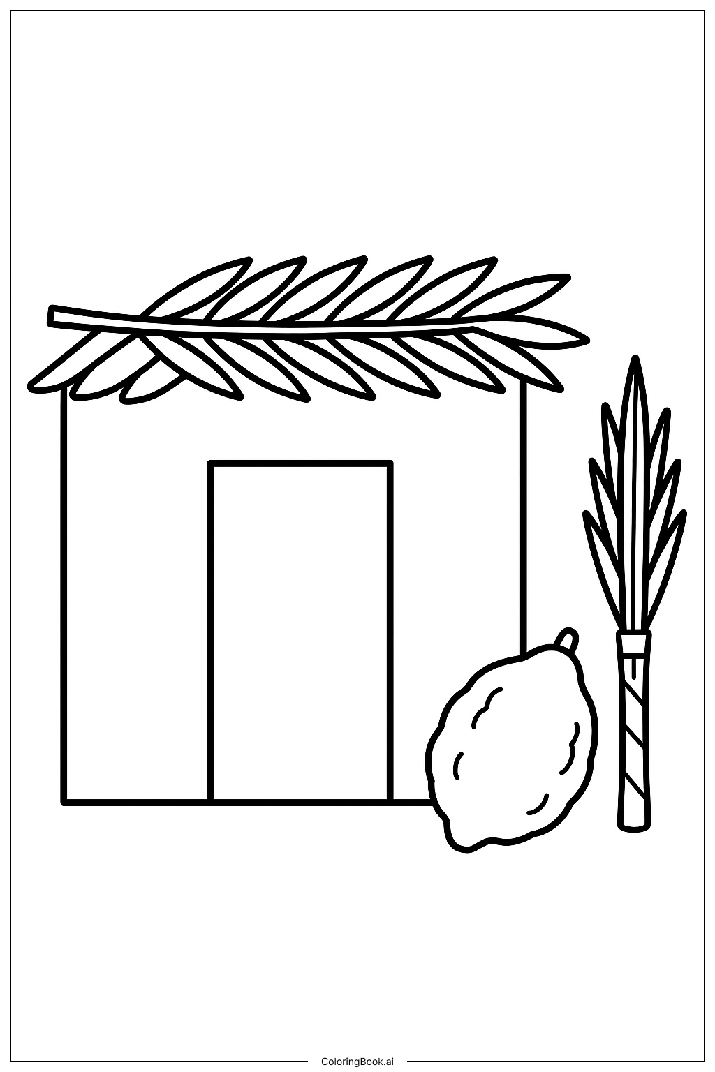  ハッピーすこっとの挨拶の塗り絵ページ 