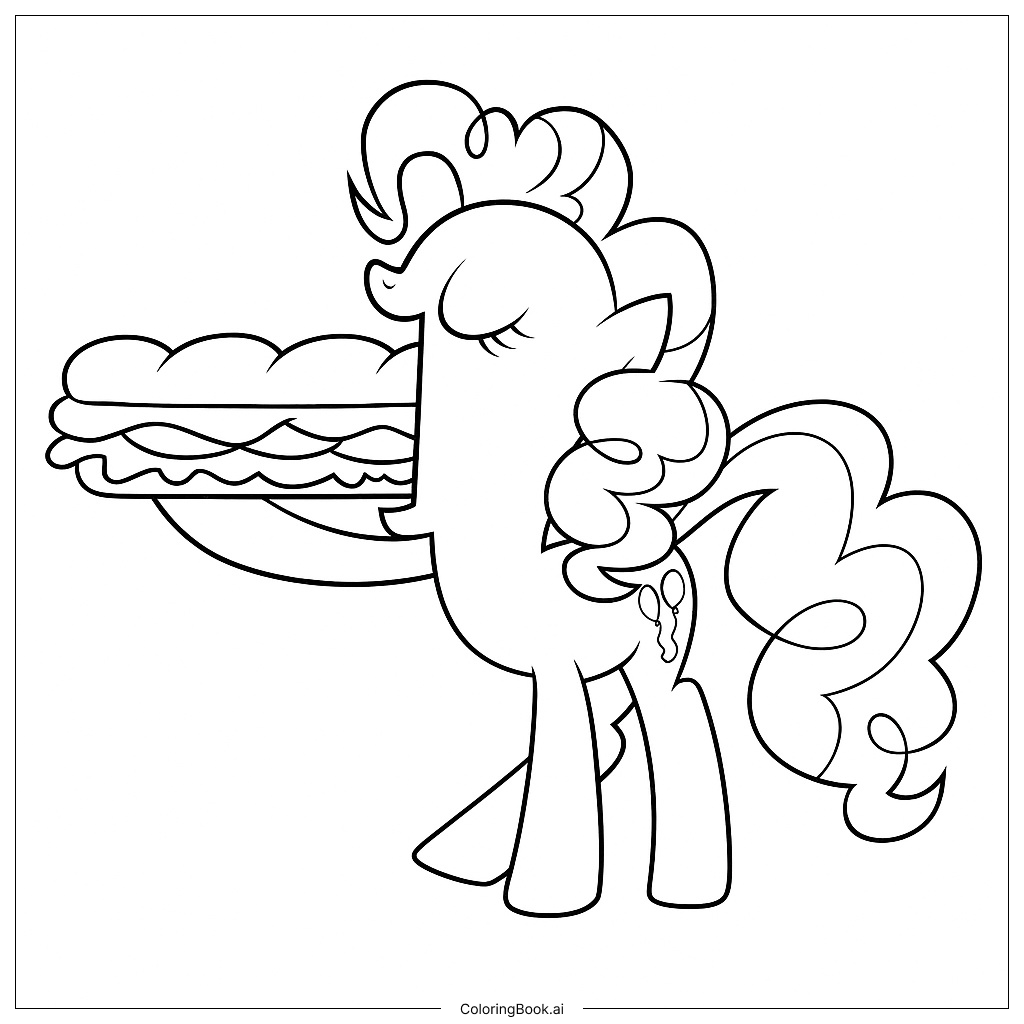  Trang tô màu Pinkie Pie Chi Tiết 