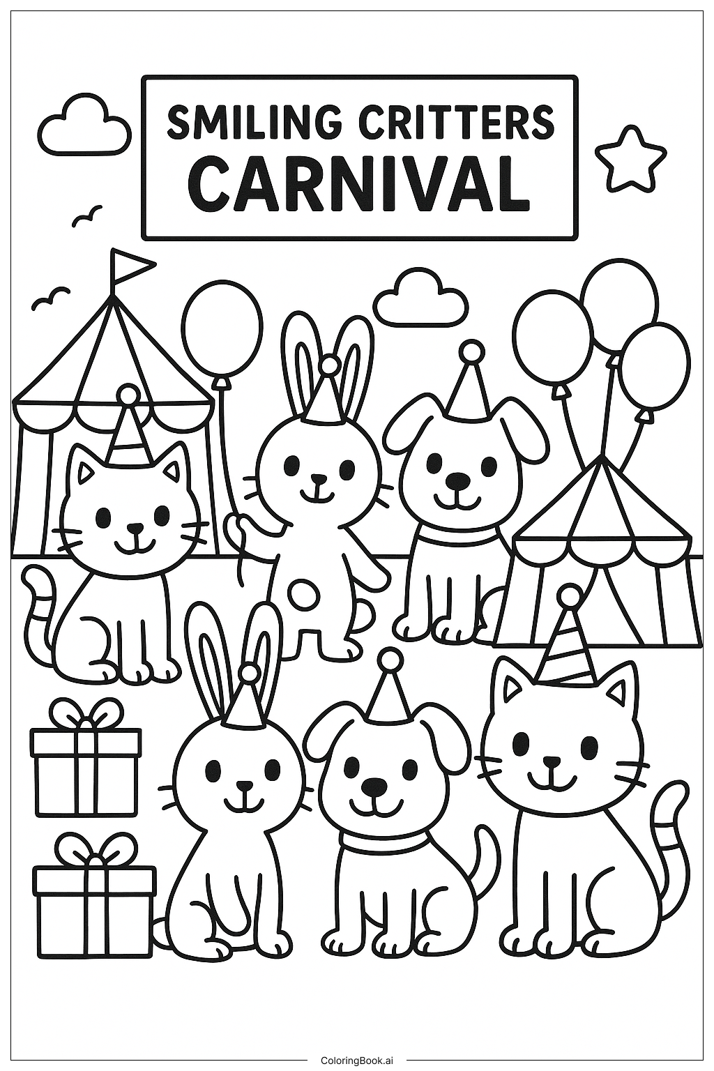  Poppy Playtime Smiling Critters Carnival Coloring Page 