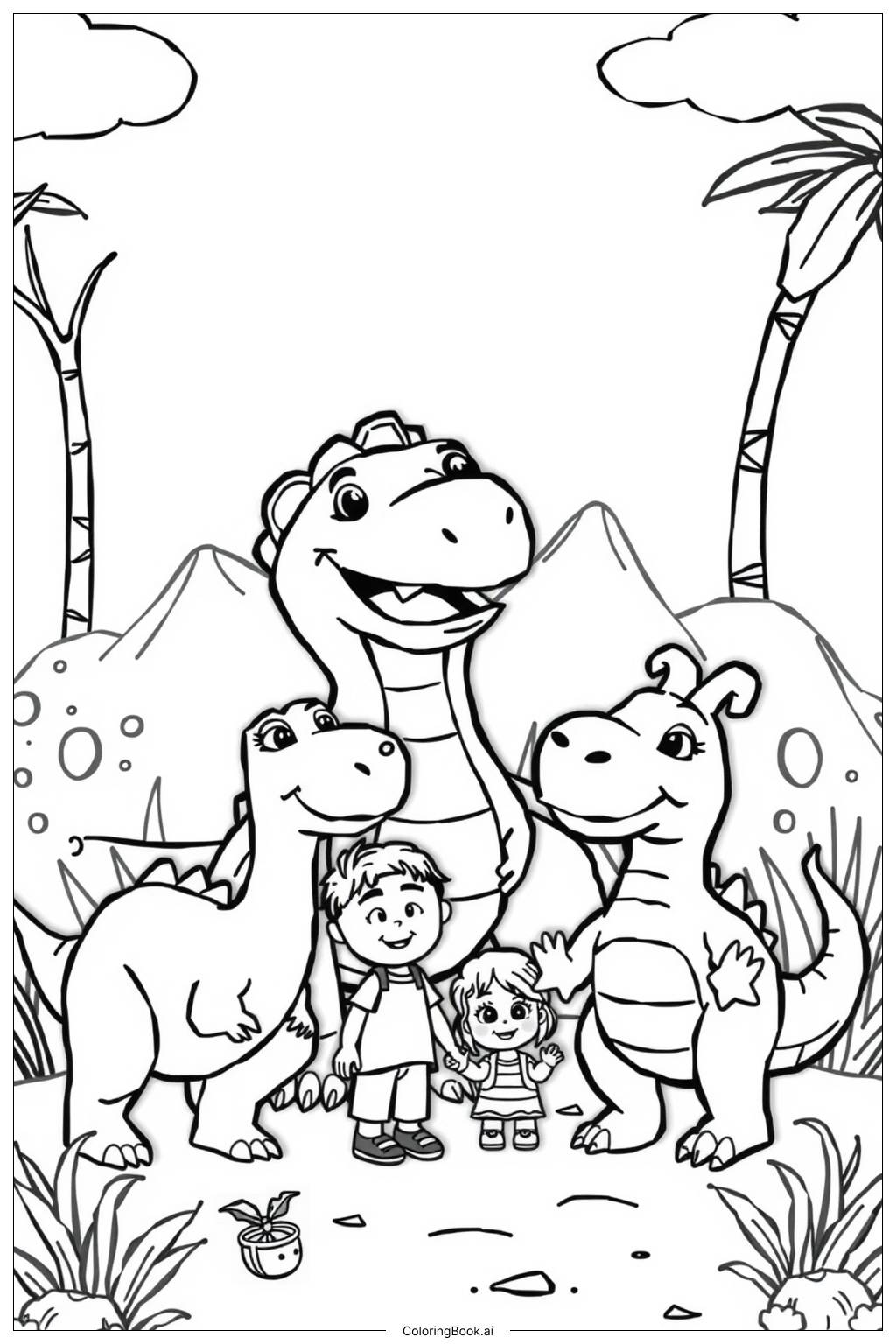  Jurassic World Rescue Mission for Dinosaurs Coloring Page 