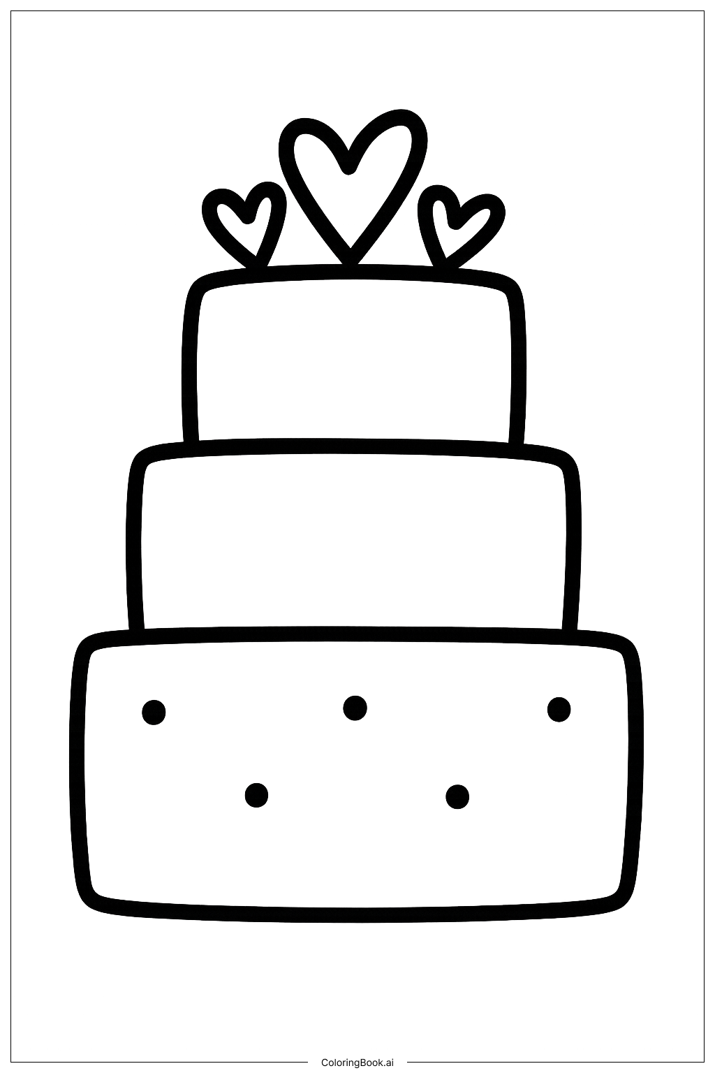 Um Bolo de Casamento Simples
