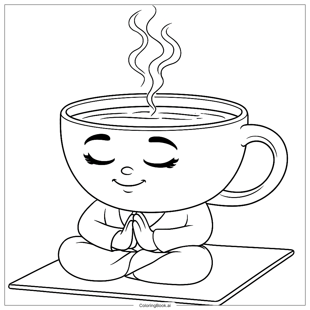  Página para colorear de Chai Maestro 