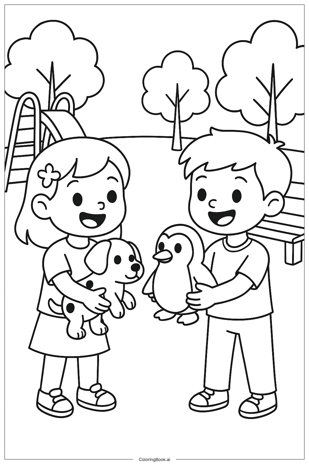 兩位玩家交換 Adopt Me 寵物著色頁