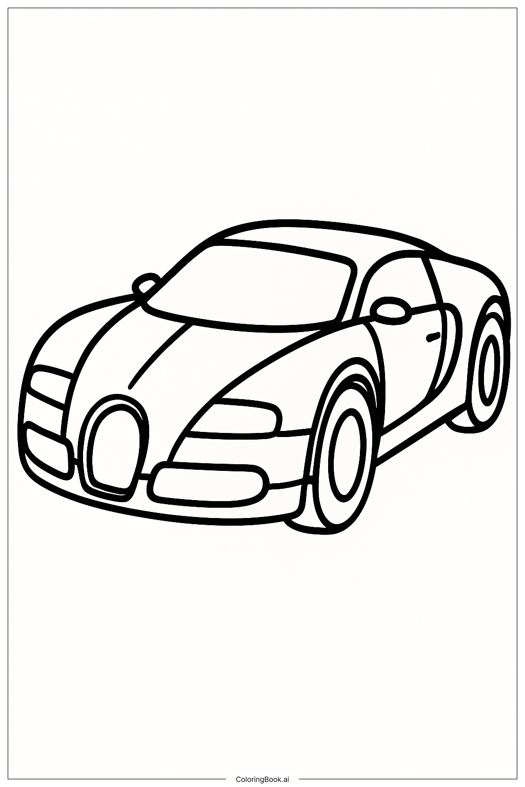  My First Bugatti Coloring Page 