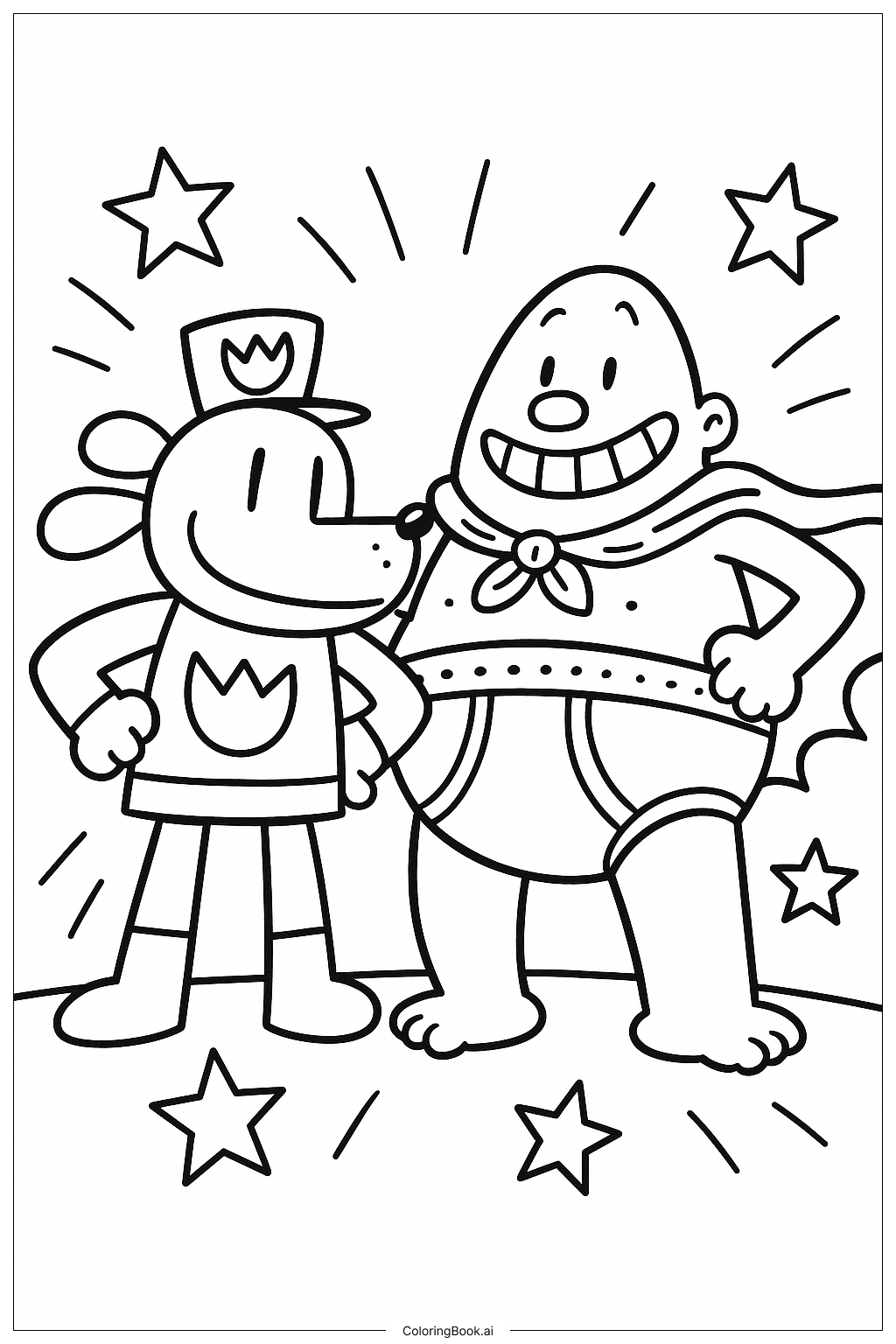 37 Dog Man Coloring Pages Free PDF PNG Printables 