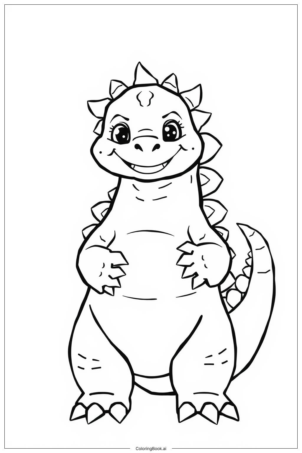  Baby Godzilla Ausmalseite 