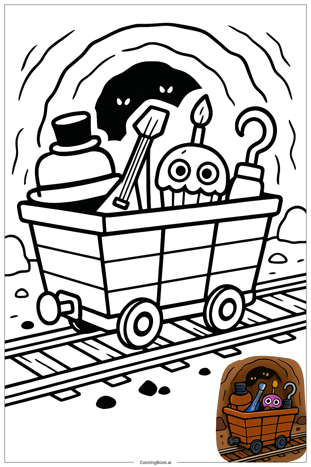  신비한 마인카트와 FNAF 심볼 색칠공부 페이지 