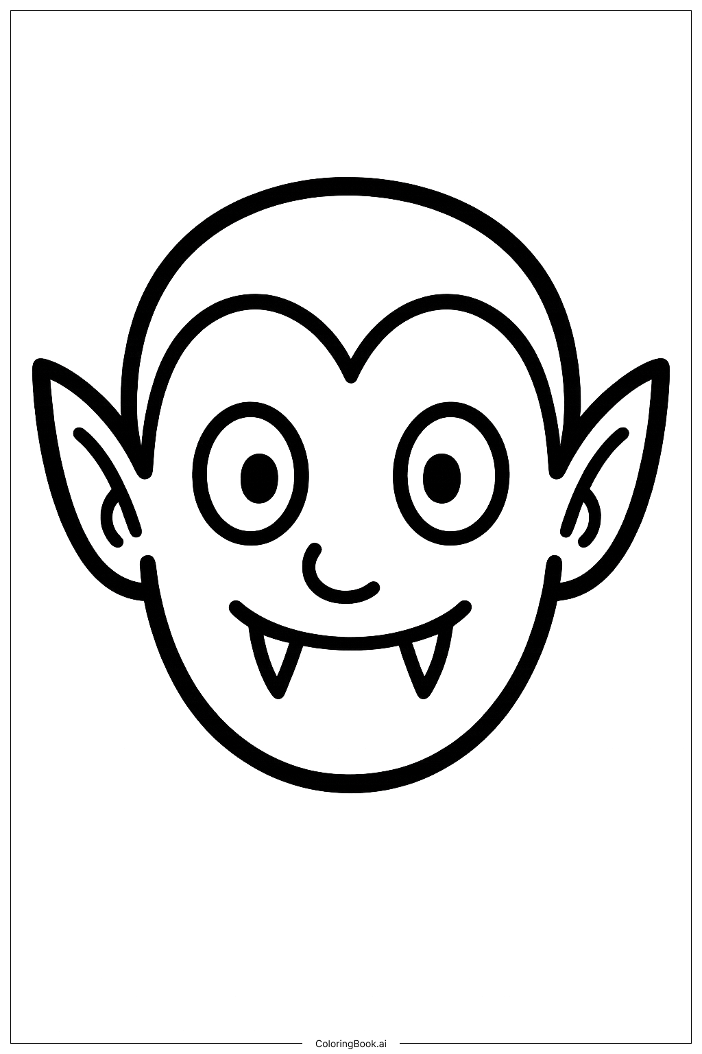 Ein Einfacher Vampirkopf