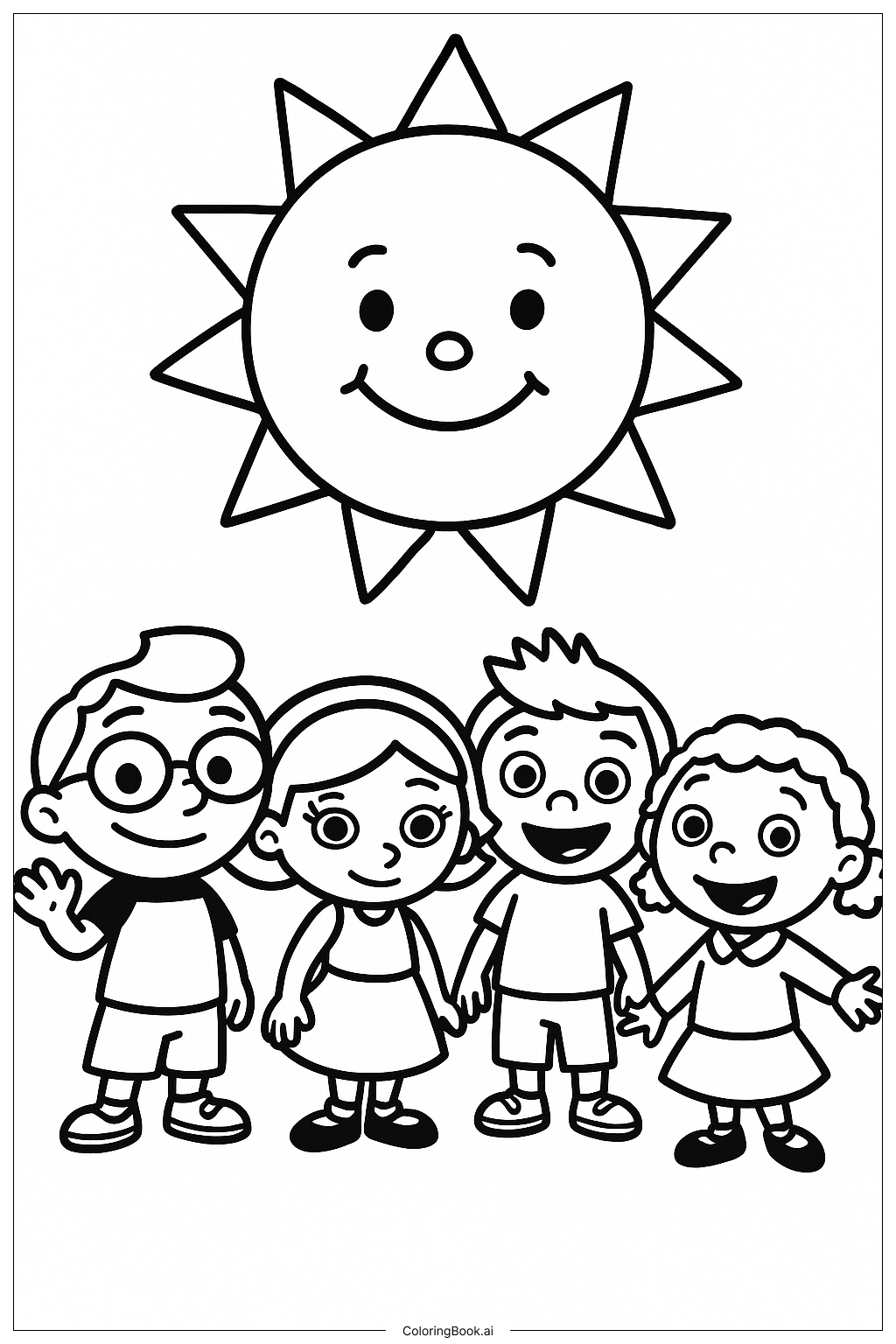  The Little Einsteins And A Happy Sun Coloring Page 