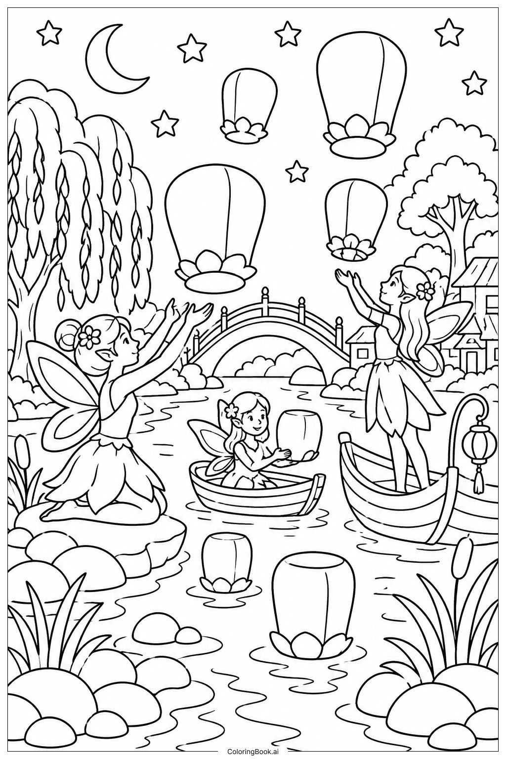 Fairy Coloring Page