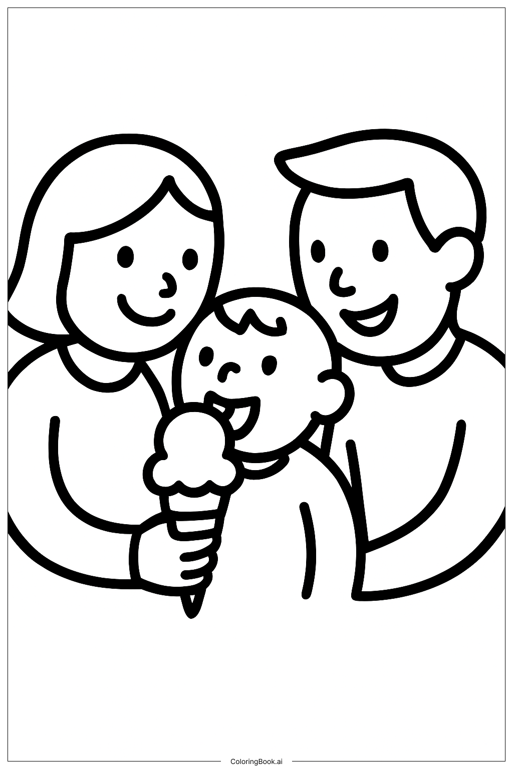 Family Coloring Page