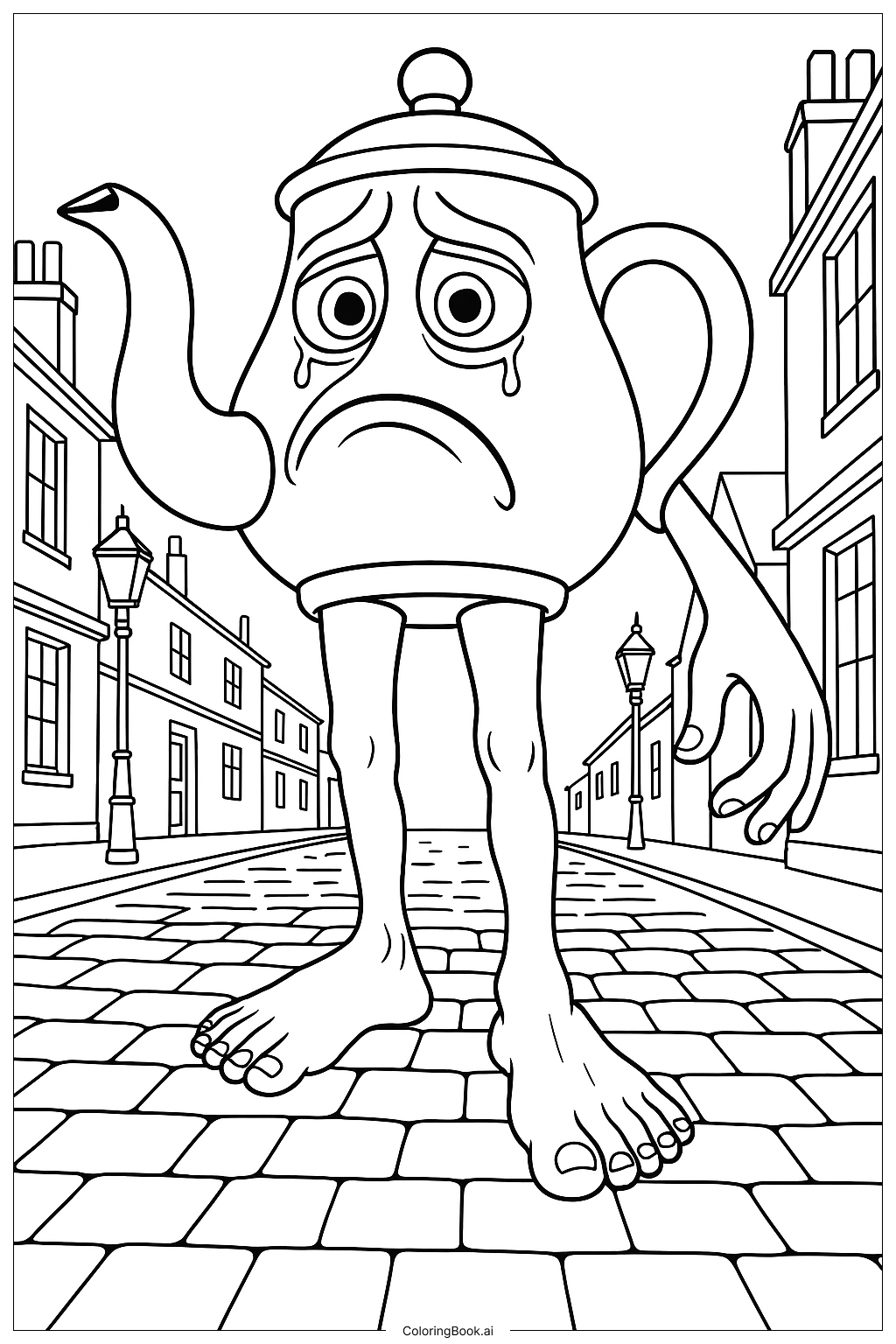  Ta Ta Ta Ta Ta Ta Ta Ta Ta Ta Ta Sahur Crying Coloring Page 