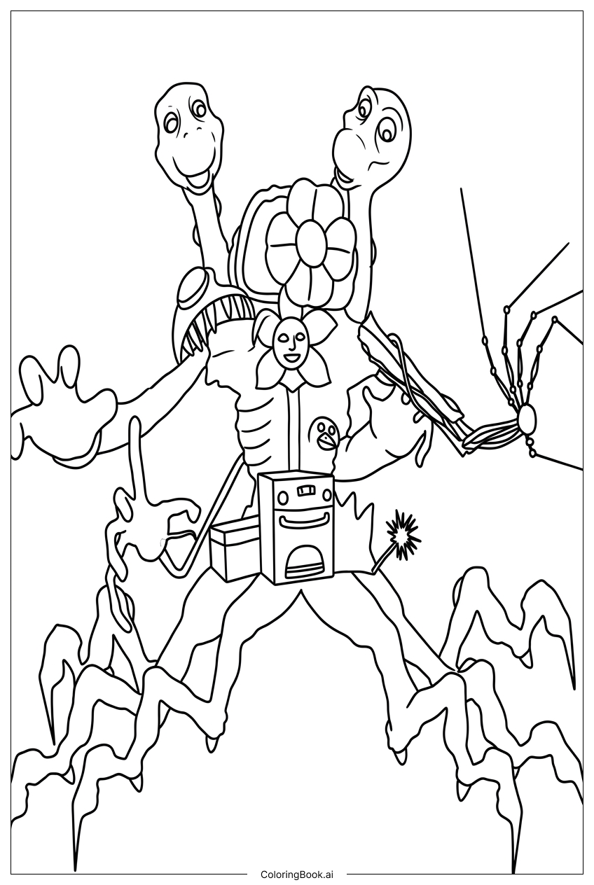 原型波比遊玩時間怪獸融合體兇猛佇立