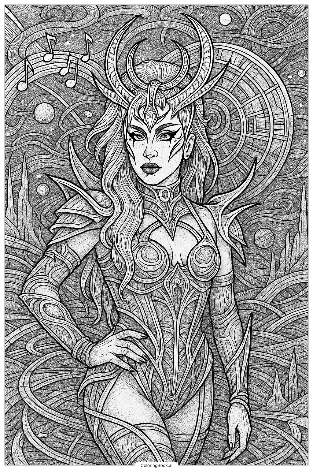  Lady Gaga In The Chromatica Universe Coloring Page 