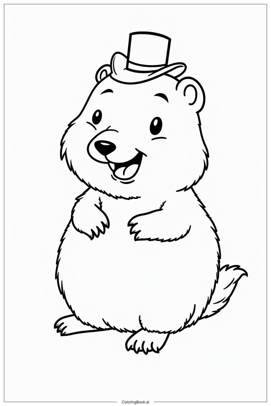  Ground Hog Festival Groundhogs Day Parade Coloring Page 