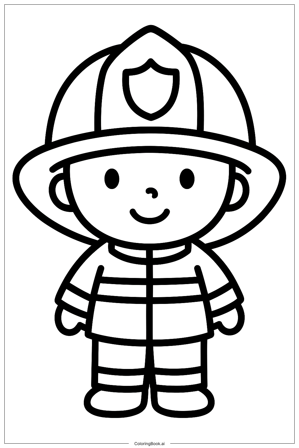 戴消防头盔的消防员