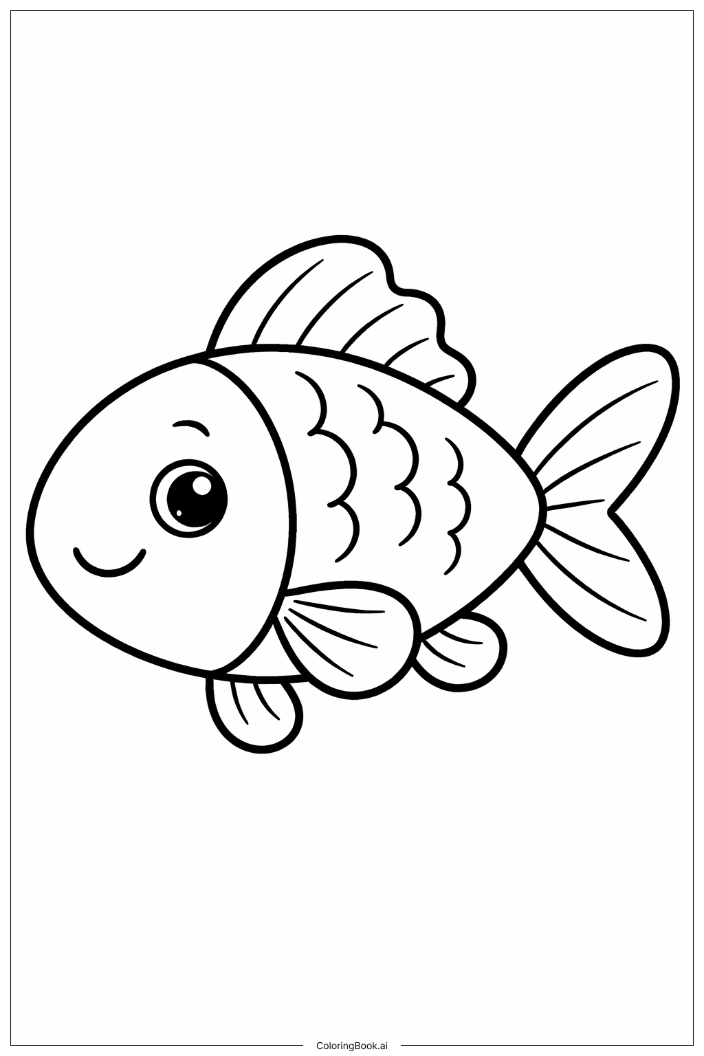  Fischkritzelei Ausmalseite 