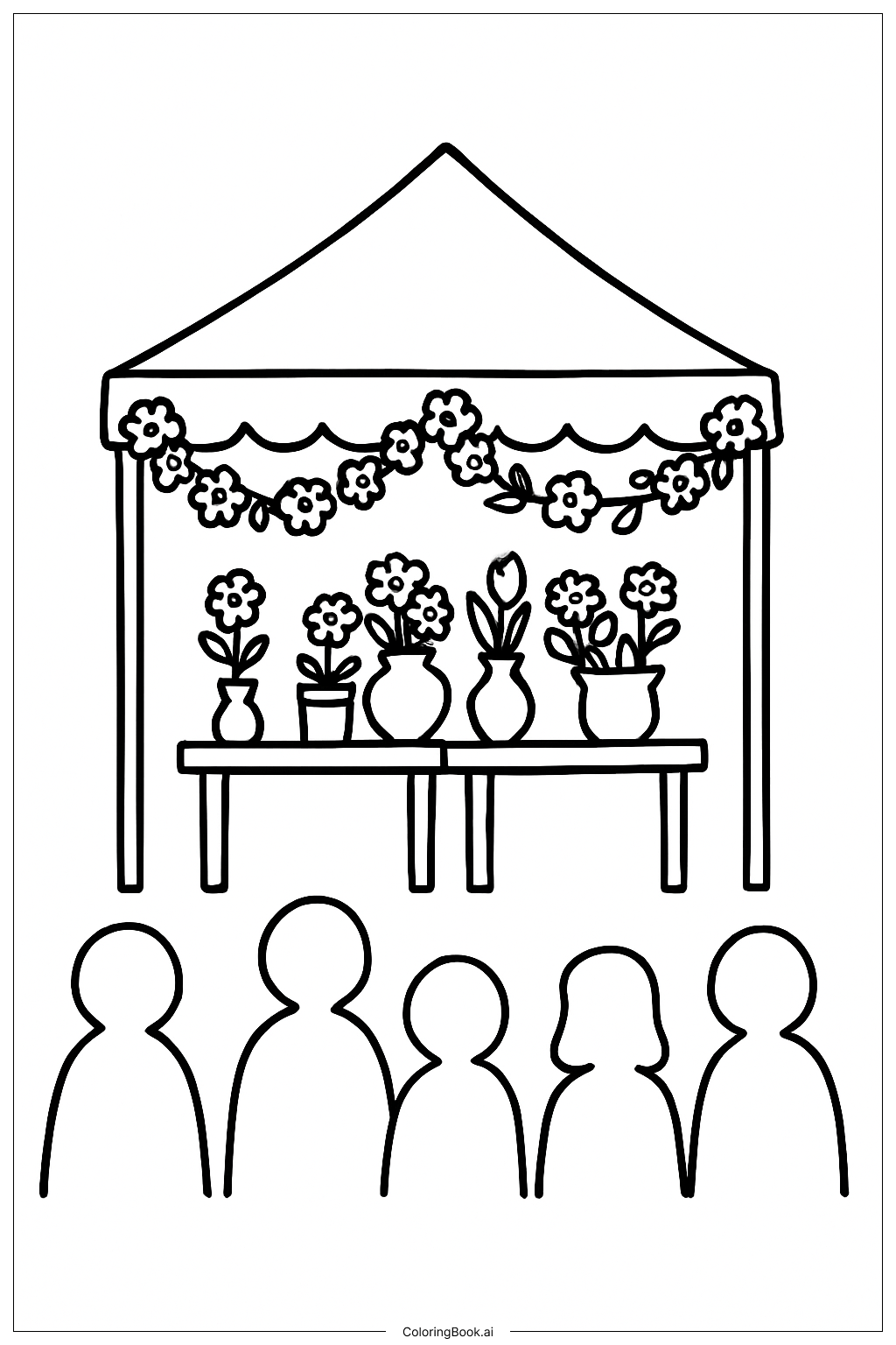 Flowers Coloring Page
