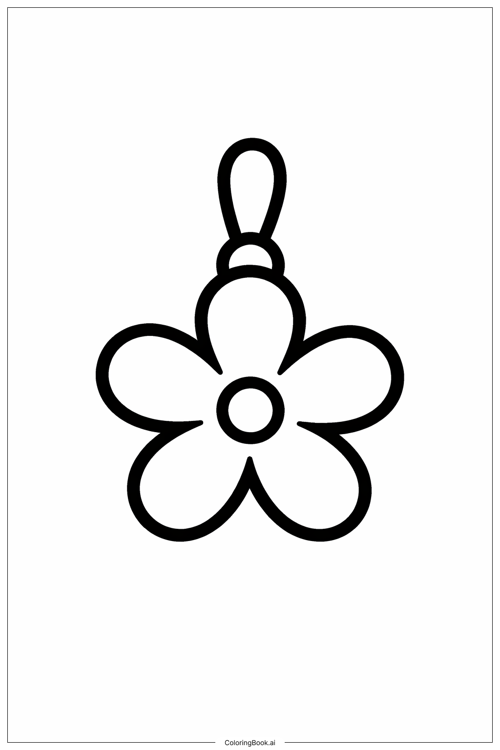  Blumenornament Ausmalseite 