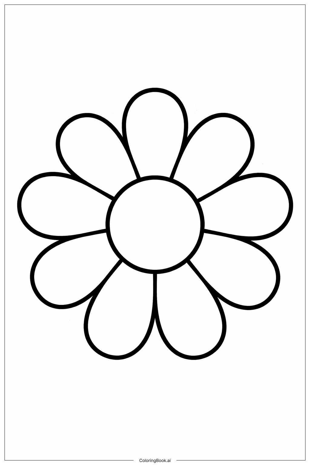  花朵图案填色页 