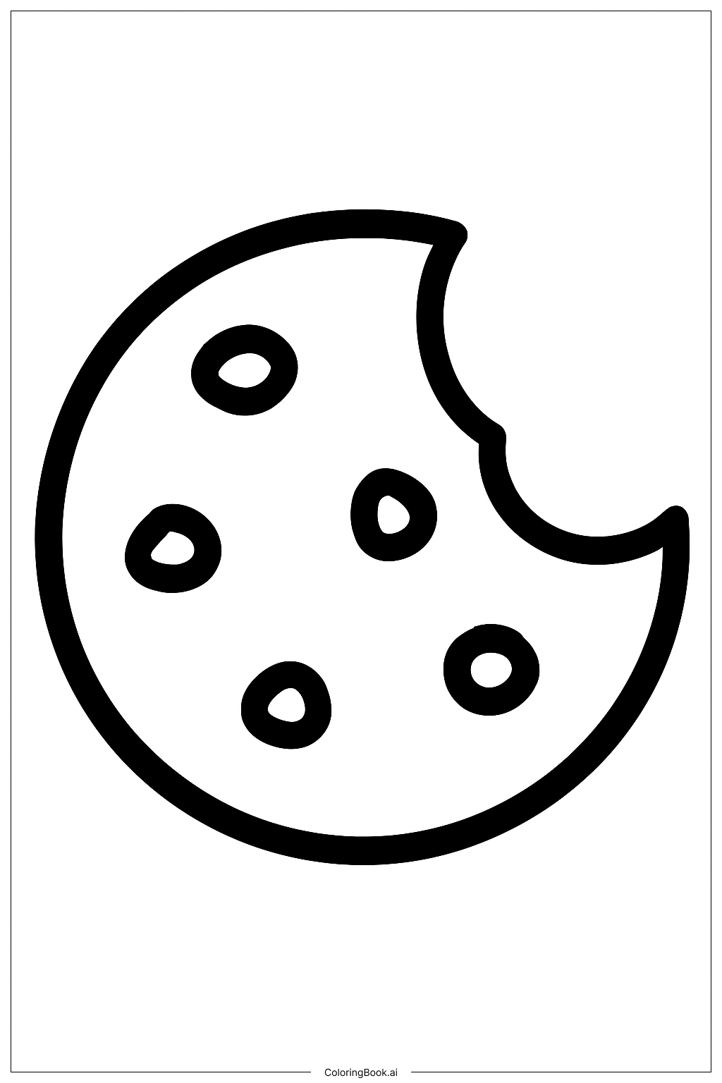  Page de coloriage Mordue de Biscuit 