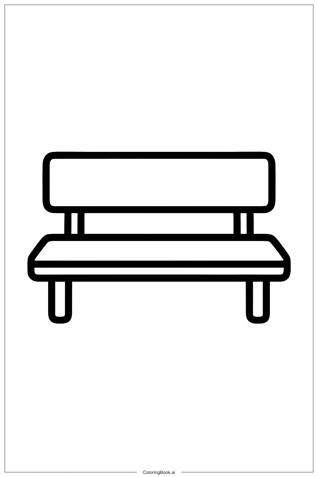  Página para colorear de Banco de la línea lateral de fútbol 