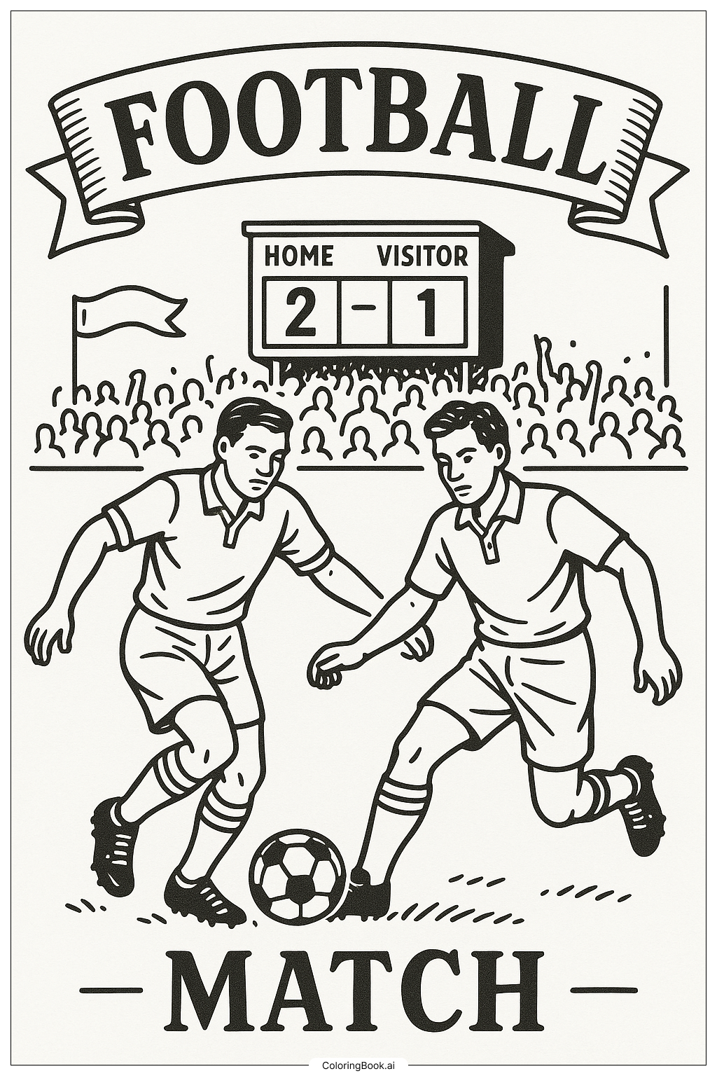 Póster Vintage de Fútbol