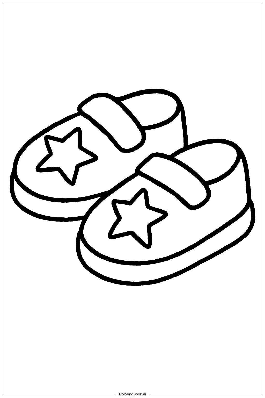 Página para colorear de Zapatos del Cuatro de Julio