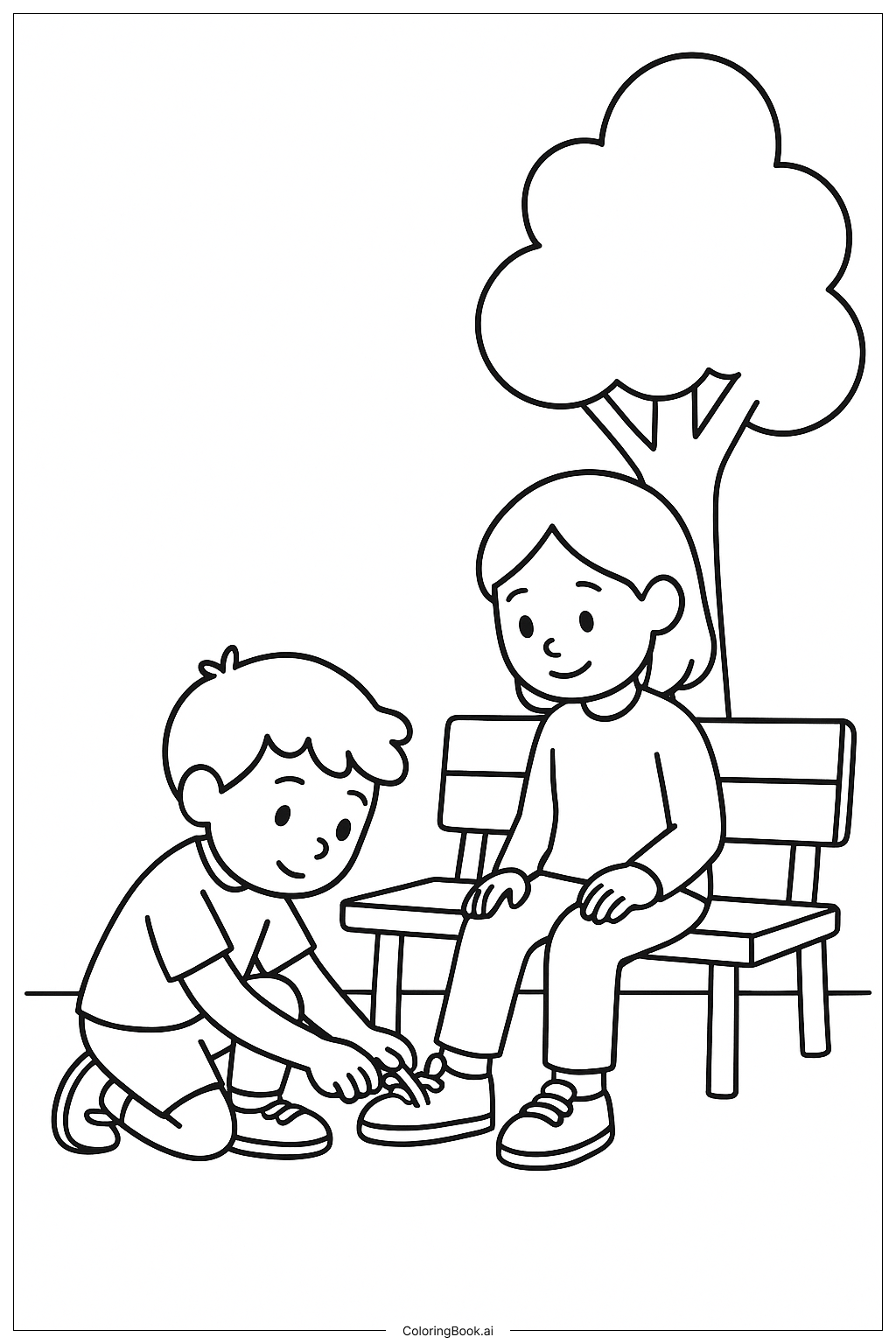  友誼互助著色頁 