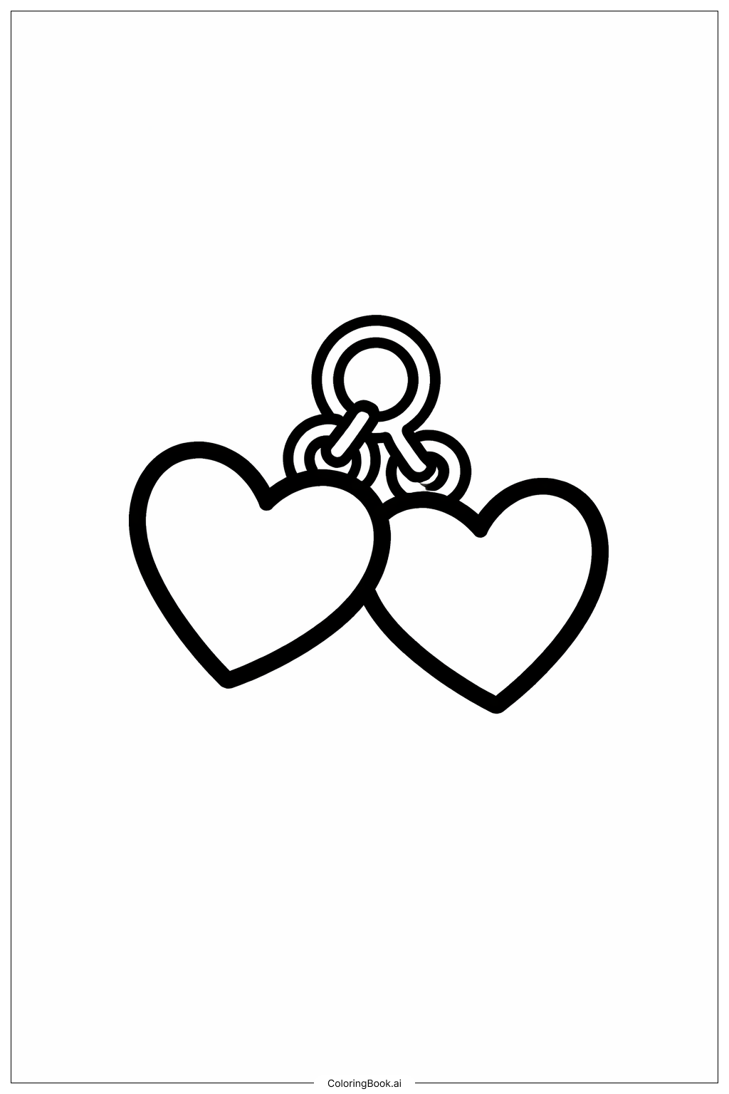  Freundschaftsanhänger Ausmalseite 