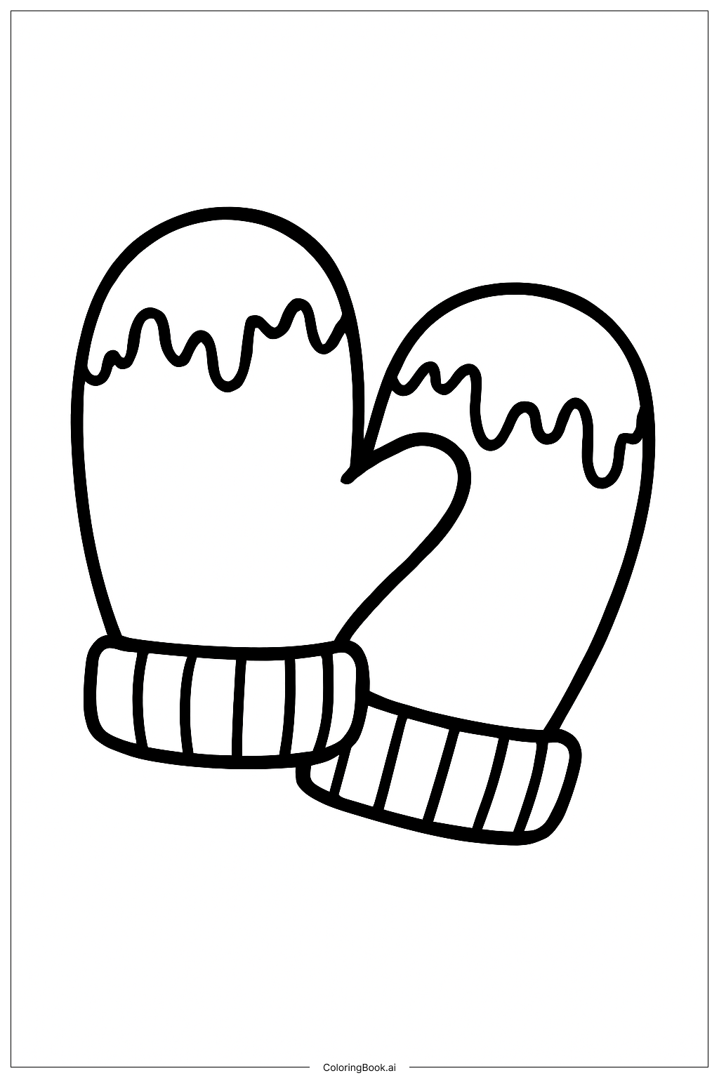  겨울왕국 포근한 벙어리장갑 색칠공부 페이지 