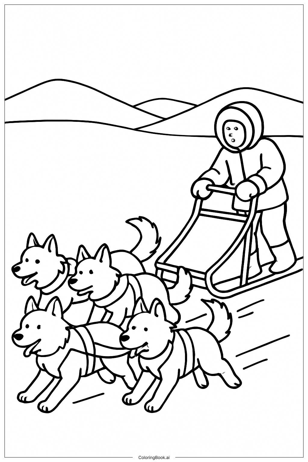 Trang tô màu Đội Xe Trượt Băng Frozen