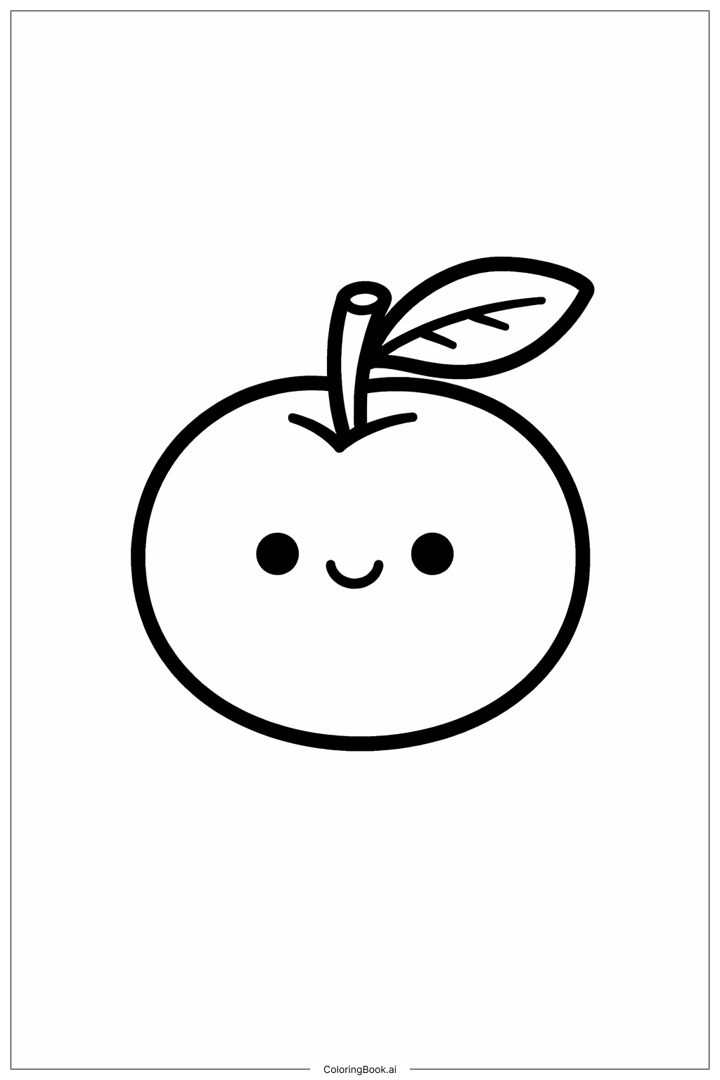  Página para colorear de Fruto del Espíritu Ciruela Pequeña 