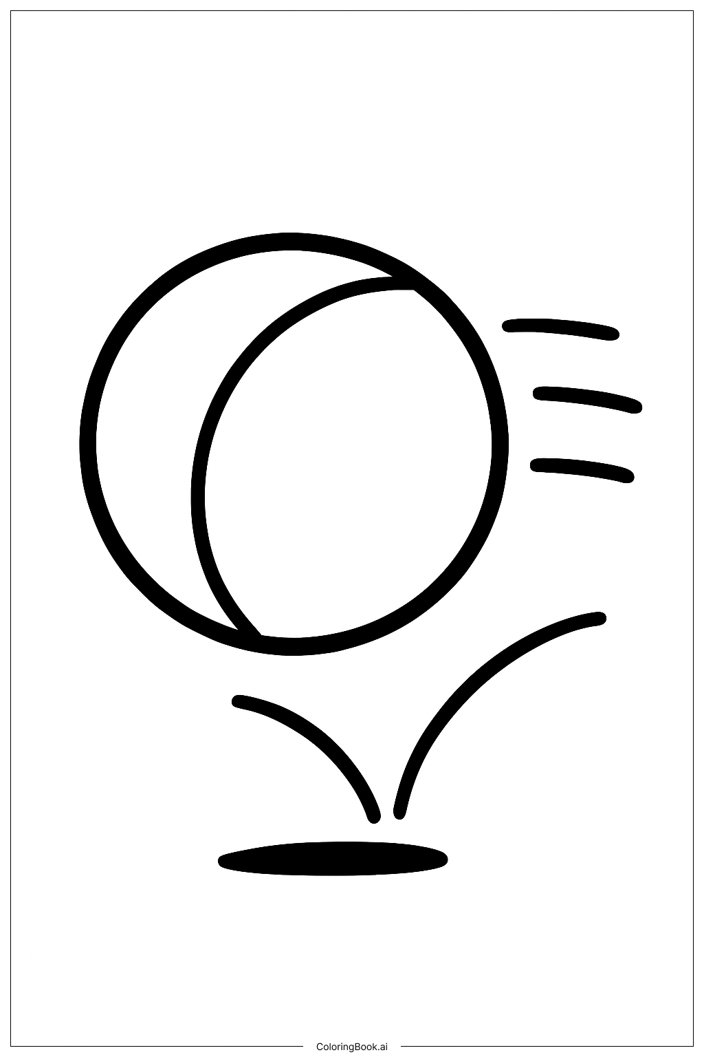  재미있는 튀는 공 색칠공부 페이지 