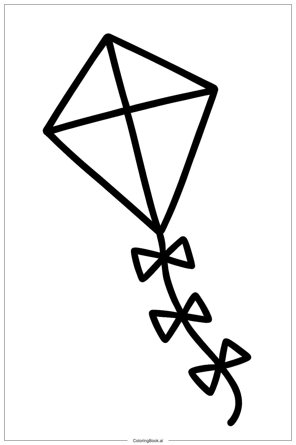  재미있는 연 날리기 색칠공부 페이지 