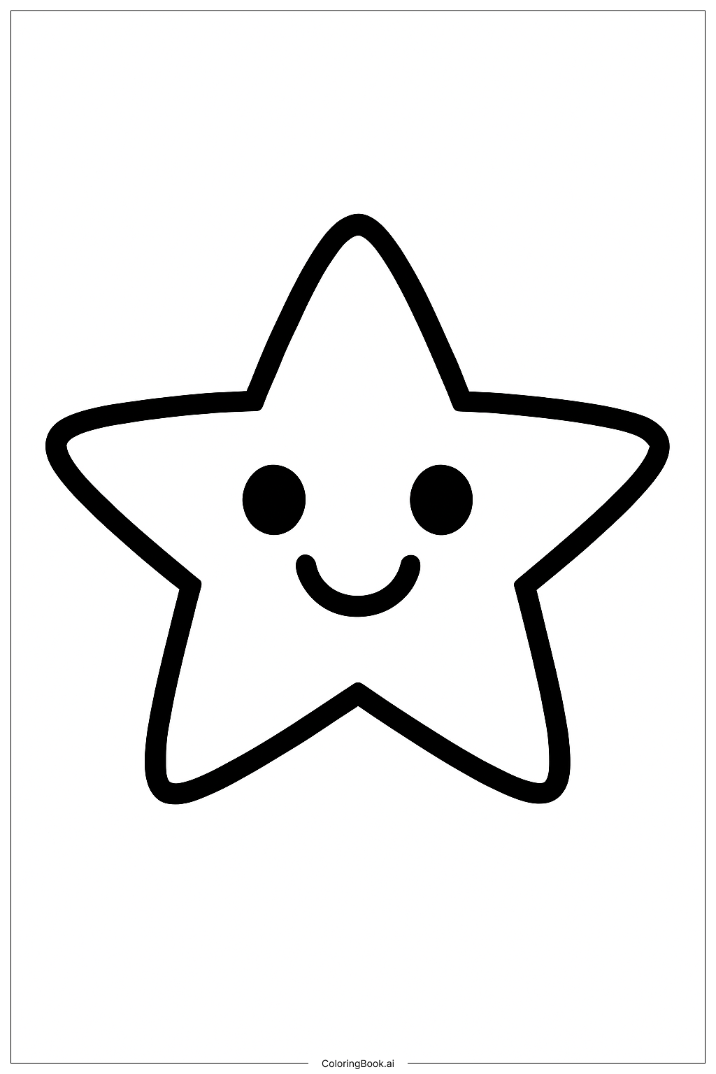  재미있는 별 캐릭터 색칠공부 페이지 