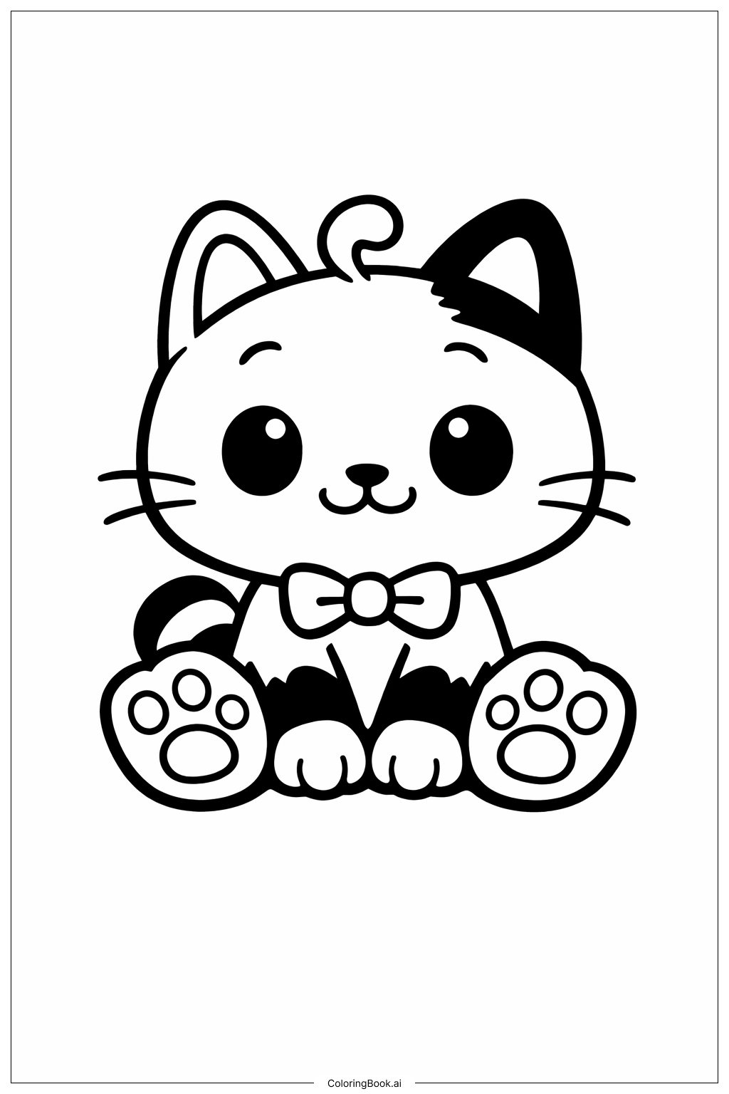  ギャビーズドールハウス パンディポーズ シッティングの塗り絵ページ 