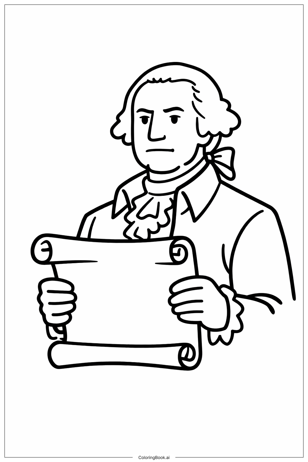 George Washington Với Cuộn Giấy