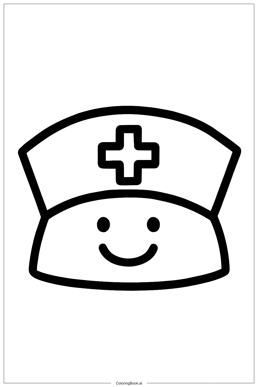 빨리 나으세요 친근한 간호사 모자