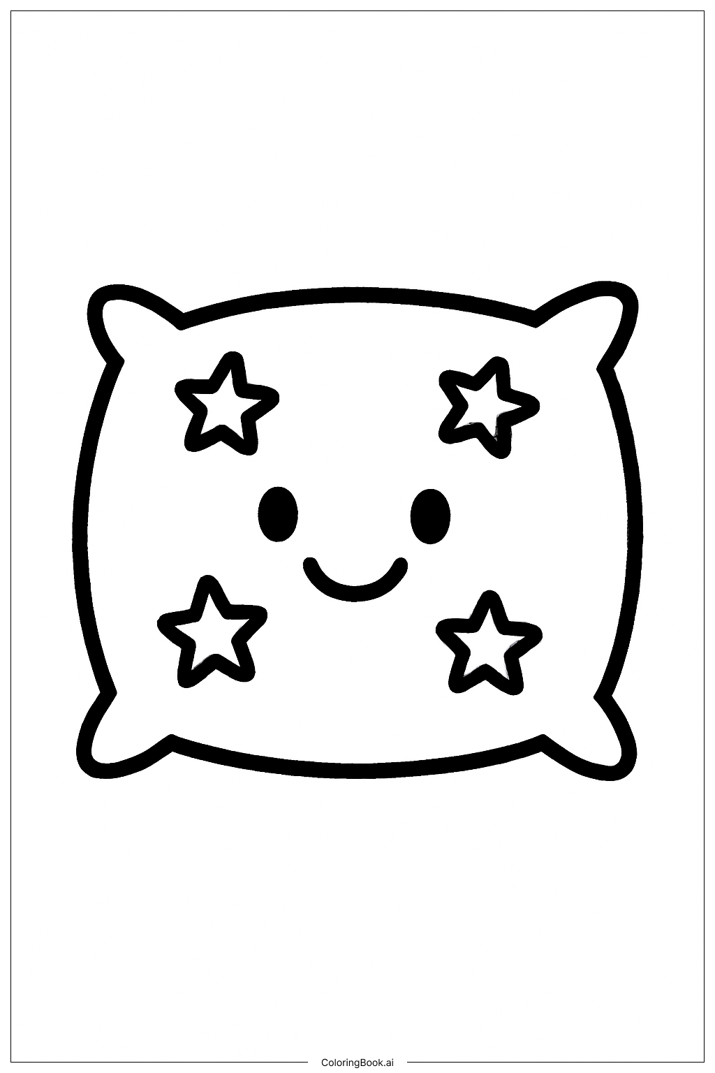 곧 나아지길 바라는 웃는 베개 색칠공부 페이지